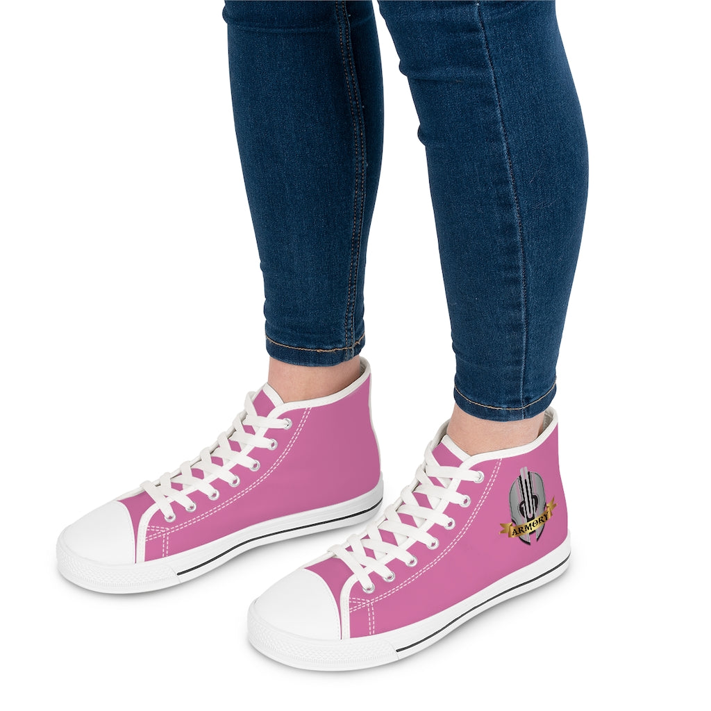 God Armory Women's High Top Shoes of Peace - Pink