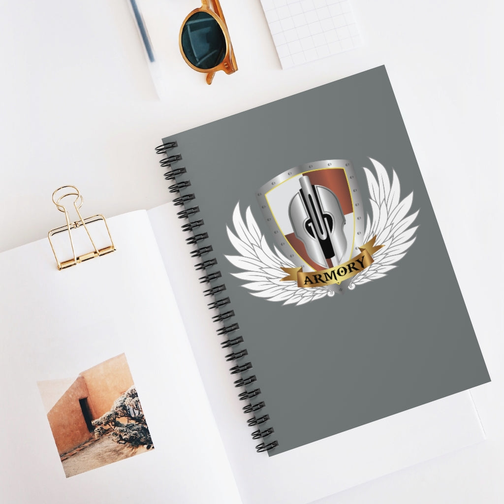 God Armory Wings Spiral Notebook - Ruled Line