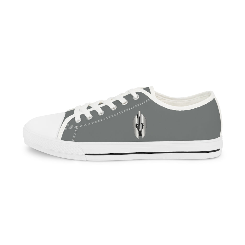 G-O-D Helmet Men's Gray Low Top Shoes of Peace