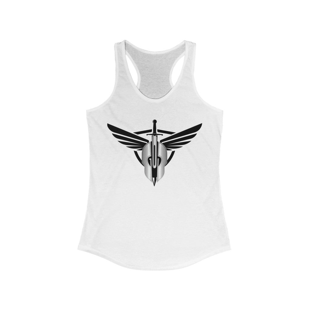 God Armory Helmet Wings Women's Racerback Tank