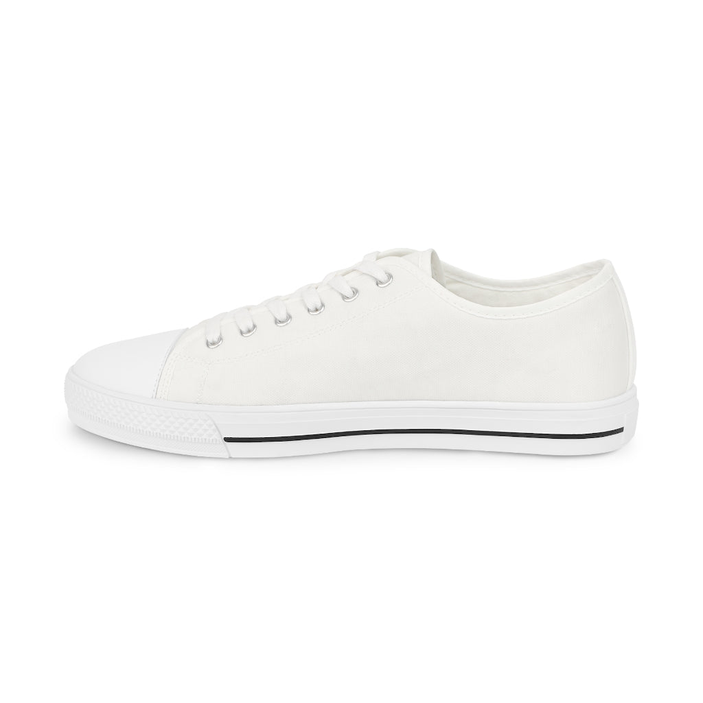 G-O-D Helmet Men's Low Top Shoes of Peace - White