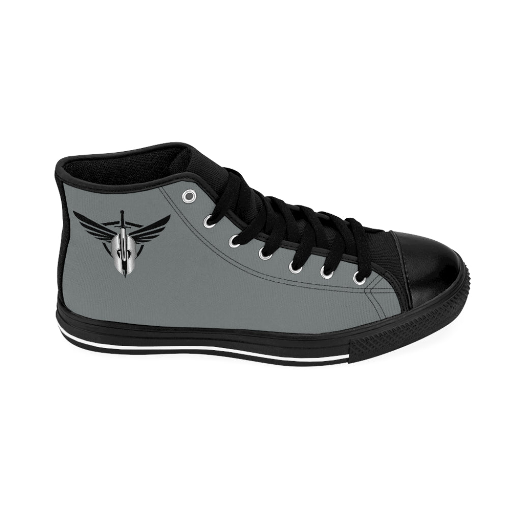 God Armory Wings Men's High-top Shoes of Peace- Gray