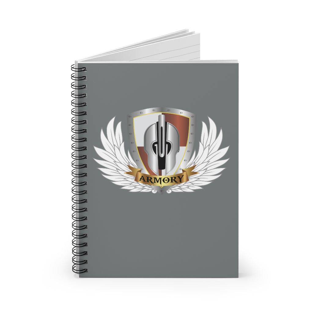 God Armory Wings Spiral Notebook - Ruled Line