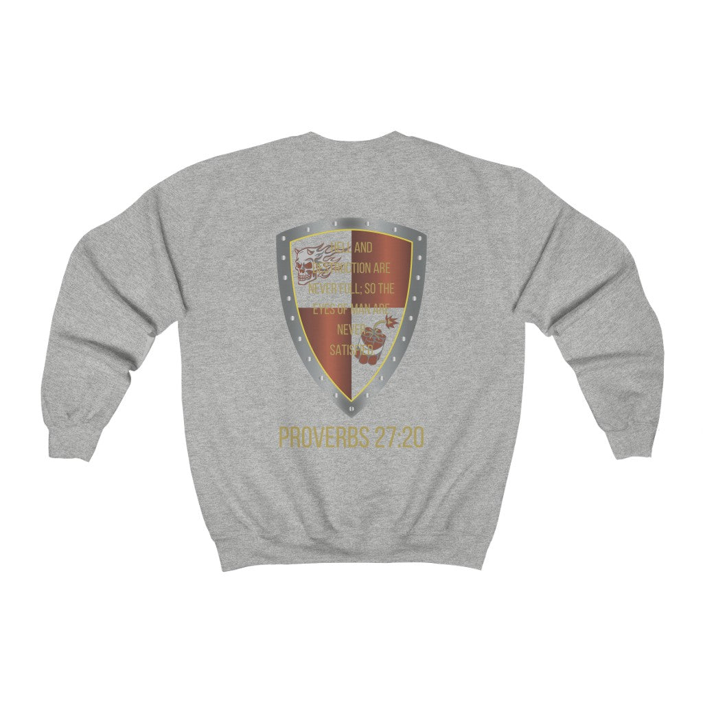 Proverbs 27:20 Shield of Faith Sweater