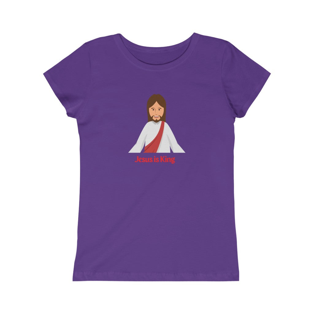 Jesus is King Girls Youth Tee