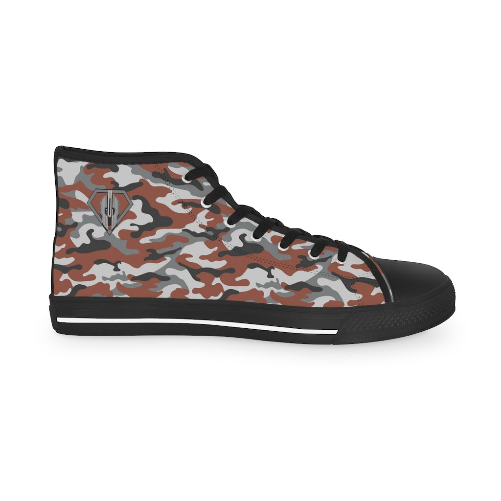 Superhero Camo Edition Men's High Top Shoes of Peace