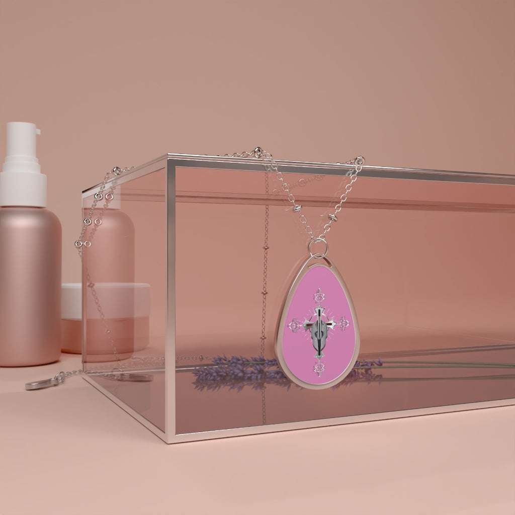 Cross Necklace - Pink