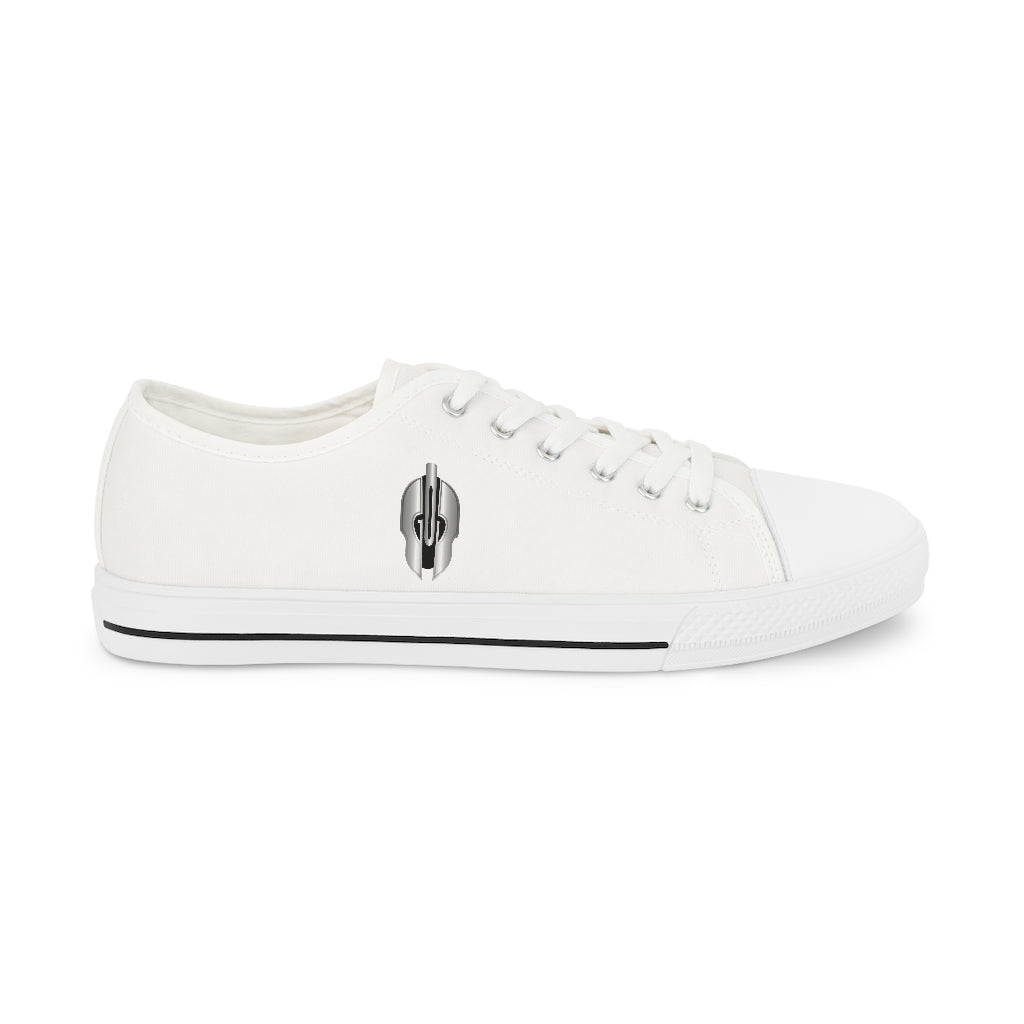 G-O-D Helmet Men's Low Top Shoes of Peace - White