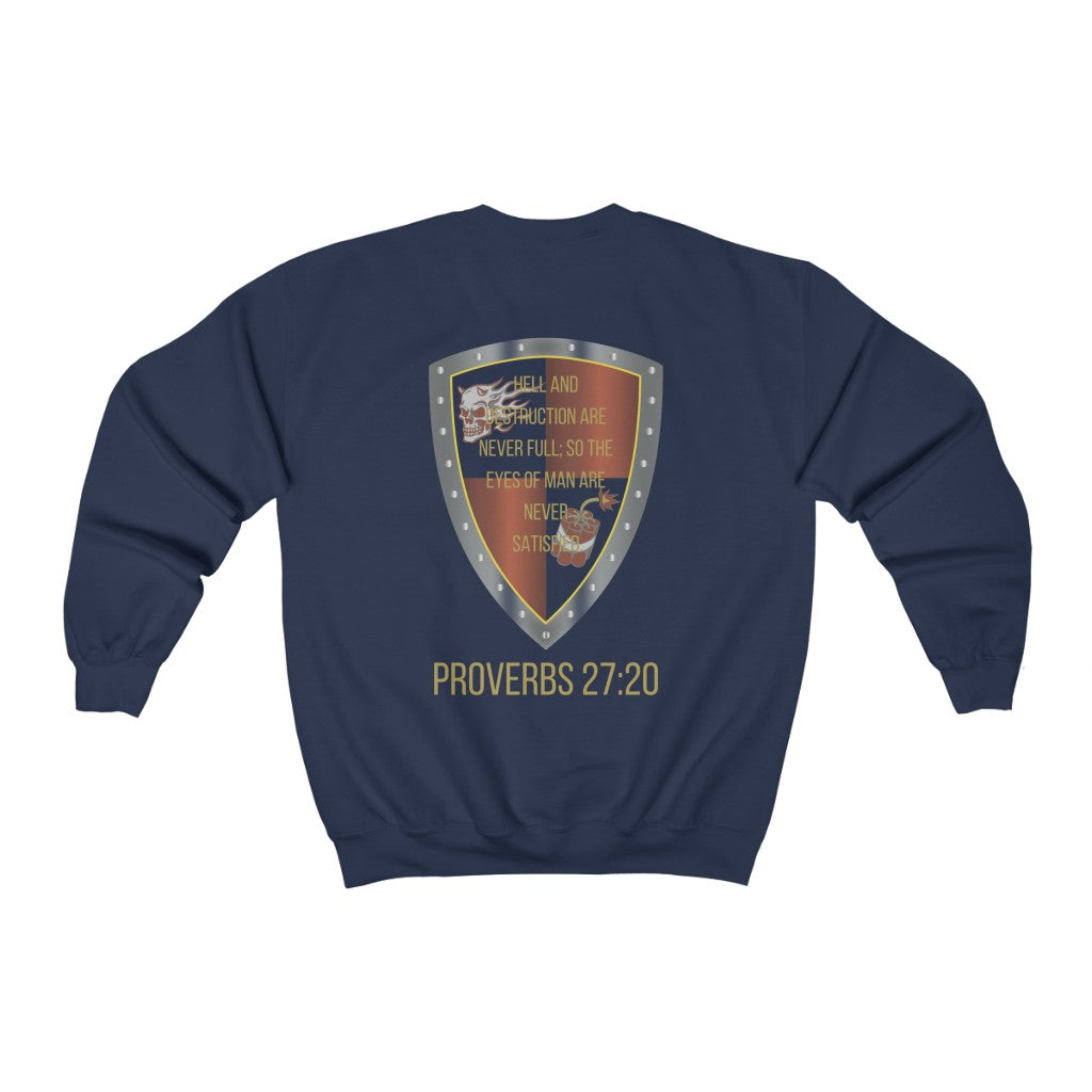 Proverbs 27:20 Shield of Faith Sweater