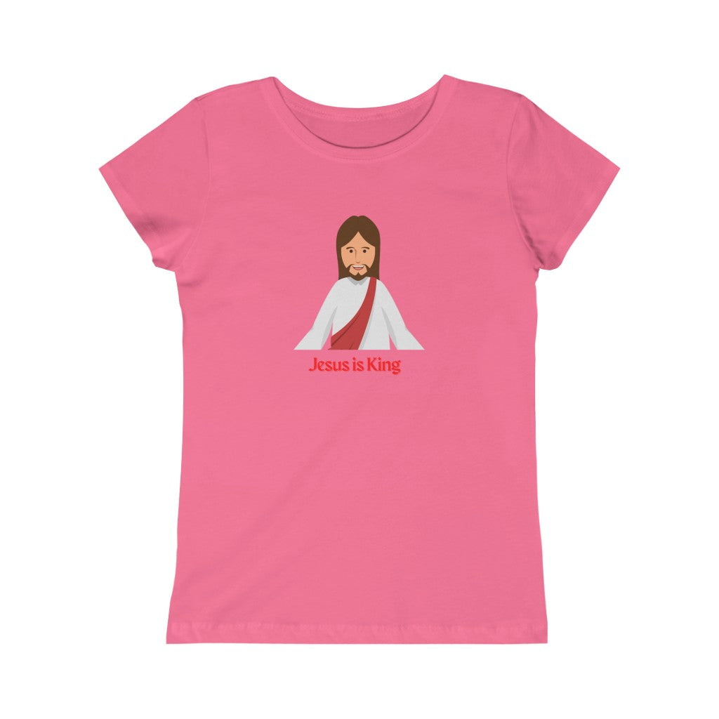 Jesus is King Girls Youth Tee