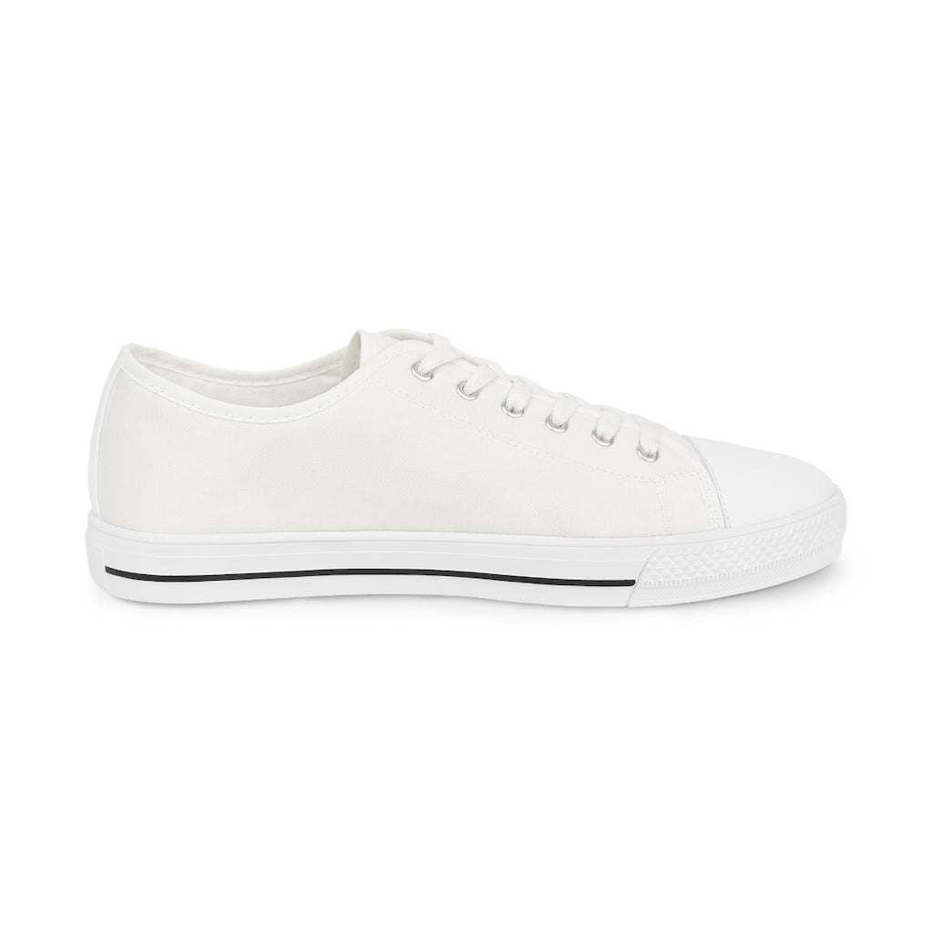 G-O-D Helmet Men's Low Top Shoes of Peace - White