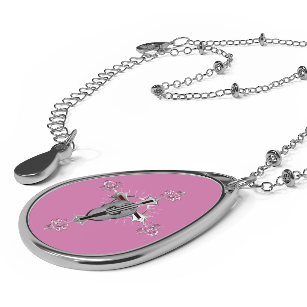 Cross Necklace - Pink