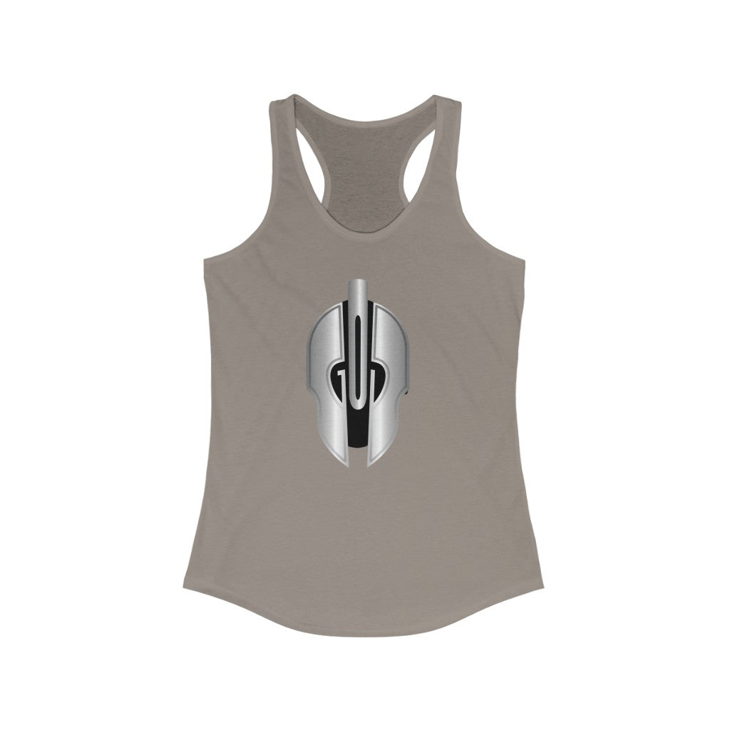 God Armory Helmet Ideal Racerback Tank