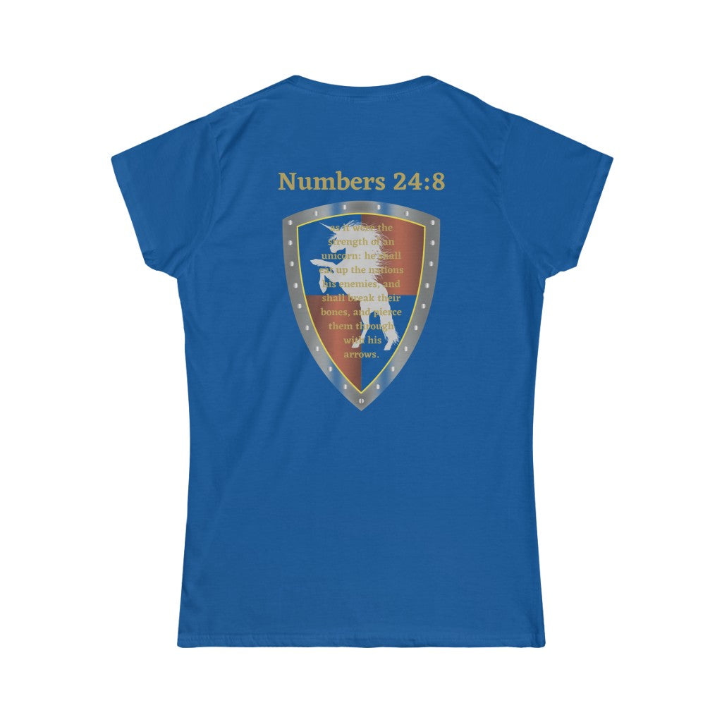 Numbers 24:8 Shield of Faith Tee