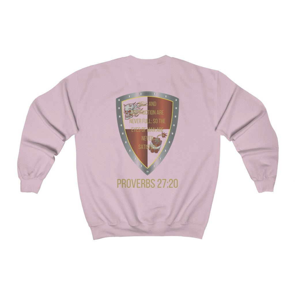 Proverbs 27:20 Shield of Faith Sweater