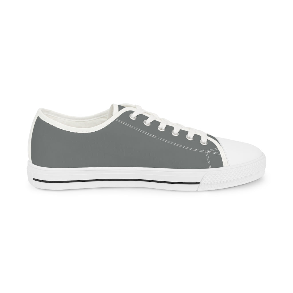 G-O-D Helmet Men's Gray Low Top Shoes of Peace