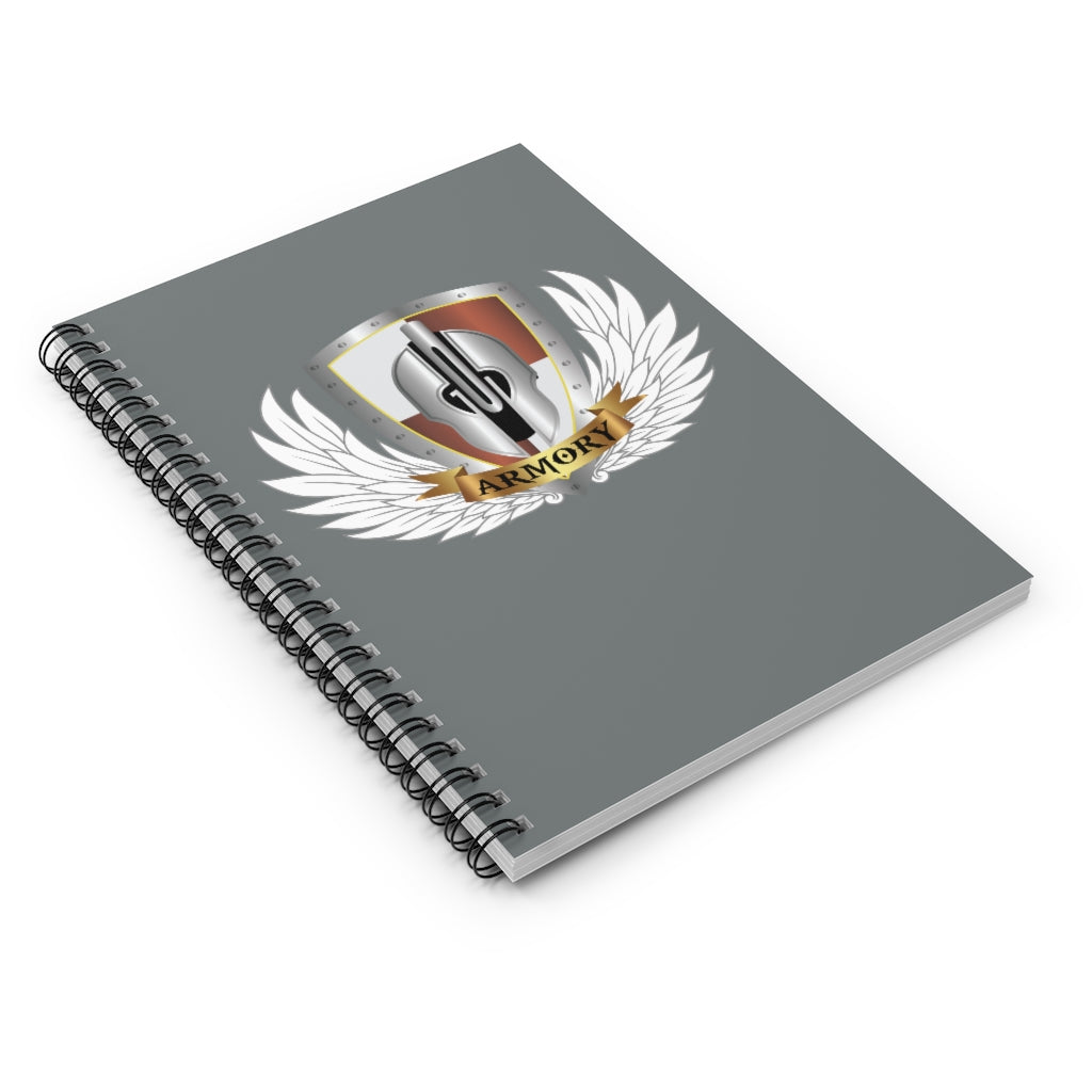 God Armory Wings Spiral Notebook - Ruled Line