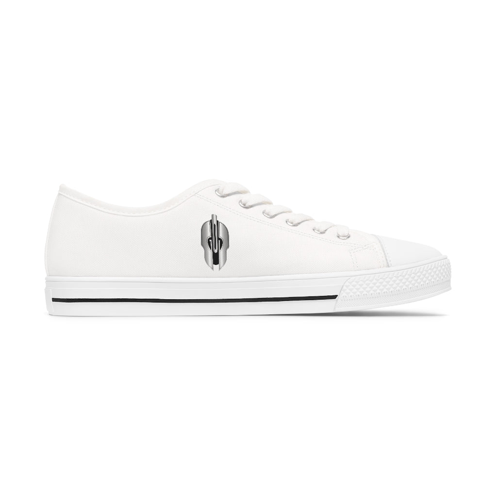 G-O-D Armory Helmet Women's Low Top Shoes of Peace -White