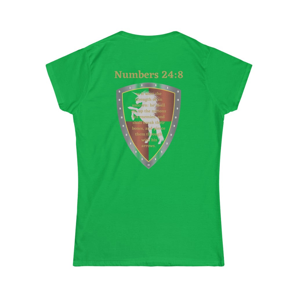 Numbers 24:8 Shield of Faith Tee