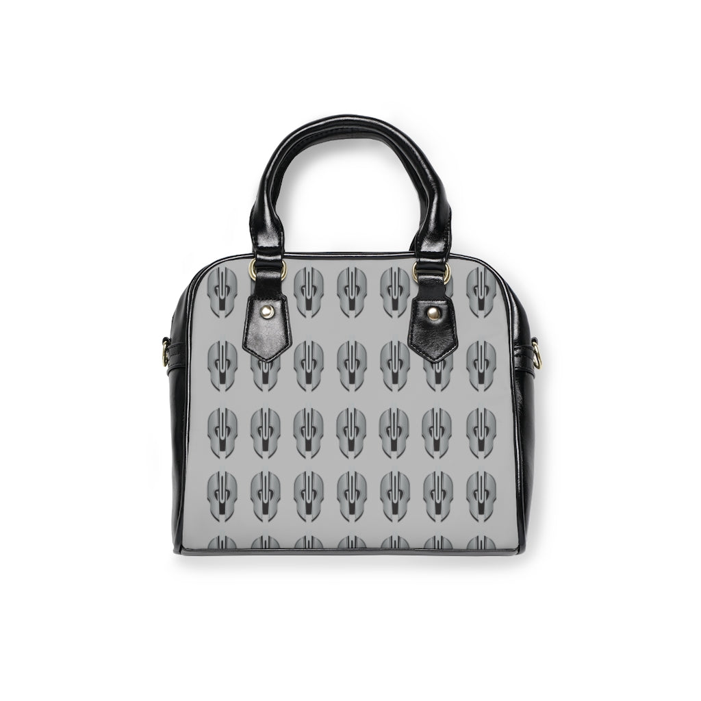 God Armory Pattern Shoulder Handbag