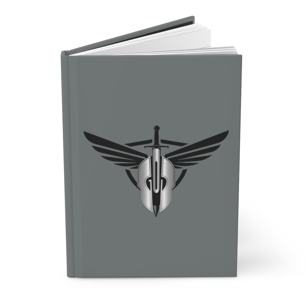 God Helmet Wings Hardcover Journal