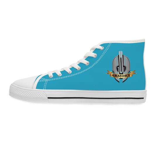 God Armory Women's High Top Shoes of Peace - Blue