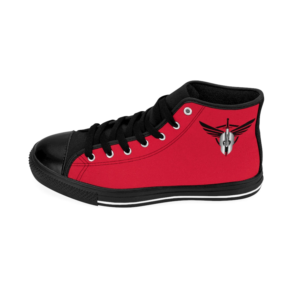 God Armory Wings Men's High-top Shoes of Peace- Red