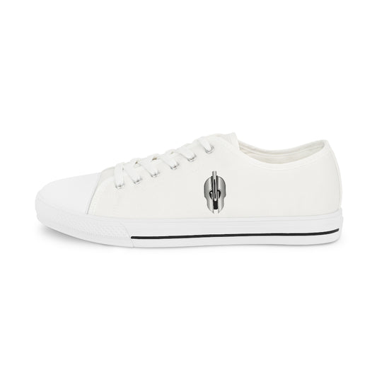 G-O-D Helmet Men's Low Top Shoes of Peace - White