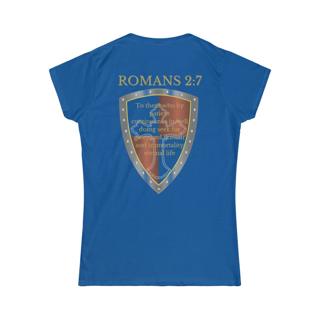 Romans 2:7 Shield of Faith Tee