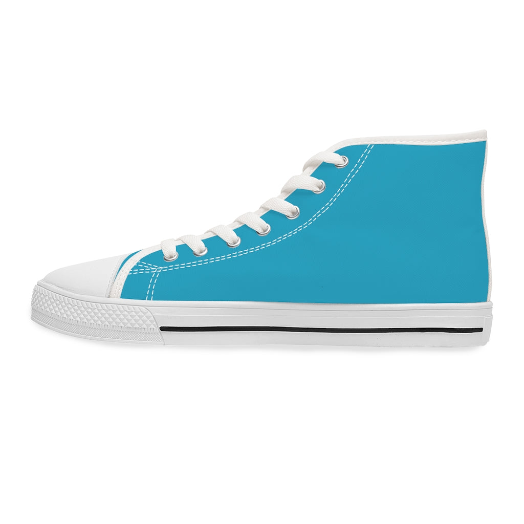 God Armory Women's High Top Shoes of Peace - Blue