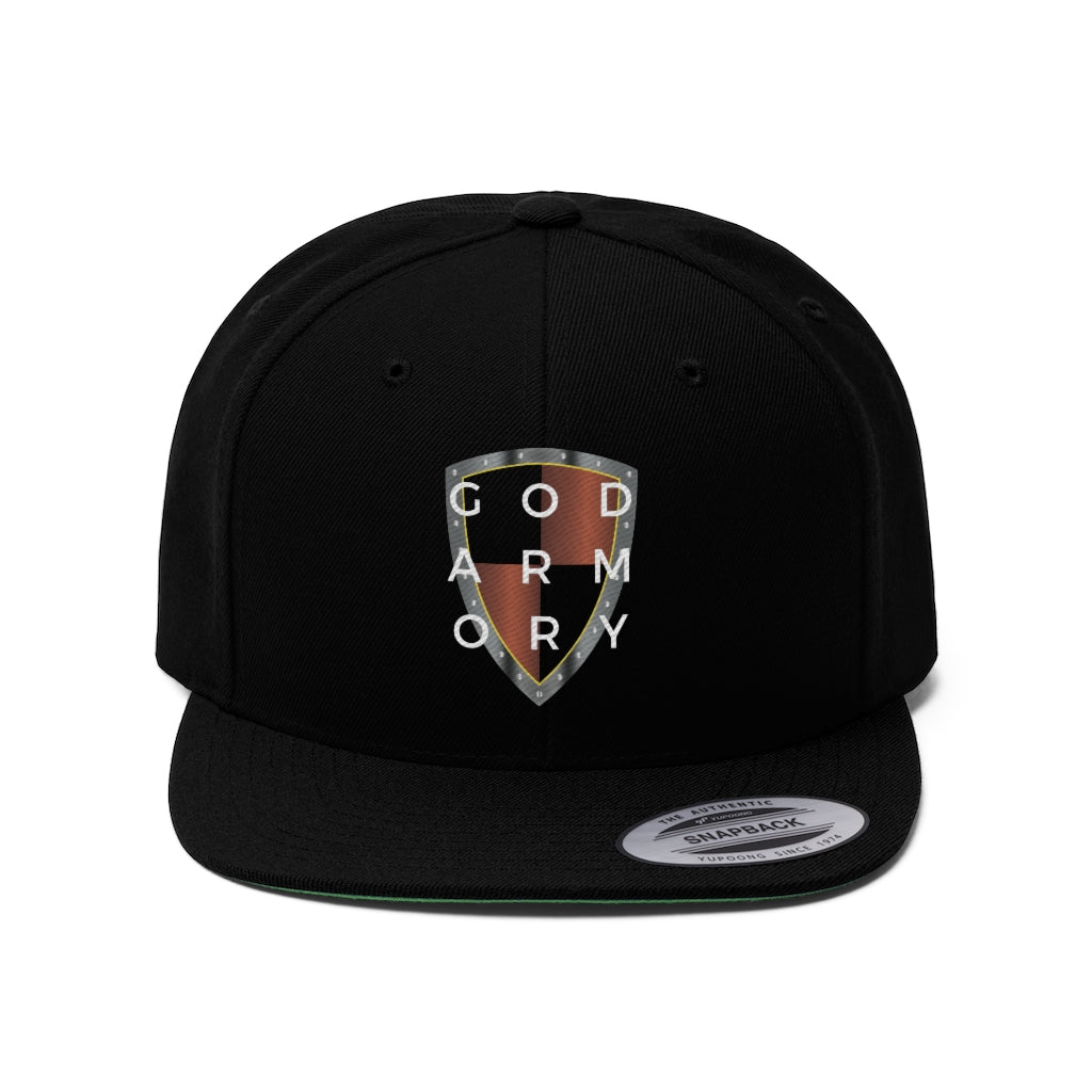 Helmet of Salvation - God Armory Shield Flat Bill Hat