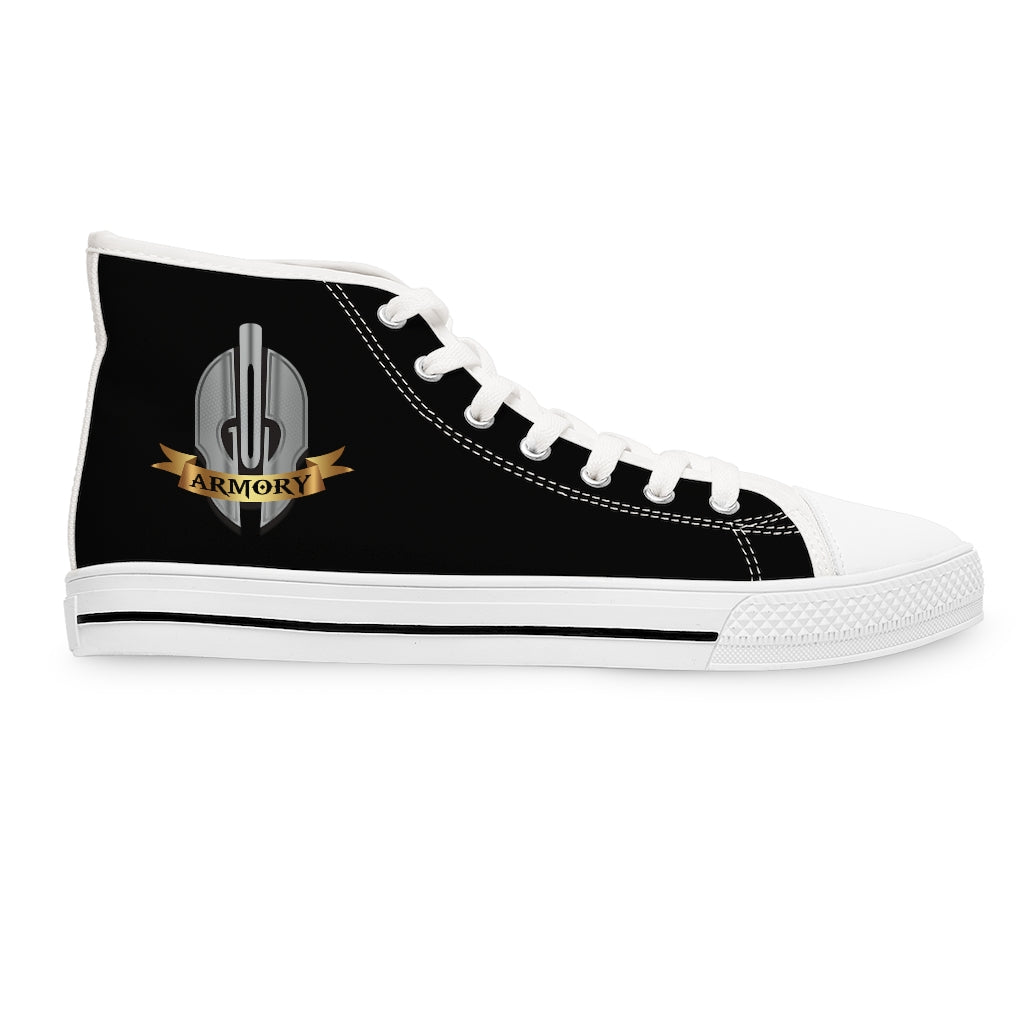 God Armory Women's High Top Shoes of Peace - Black