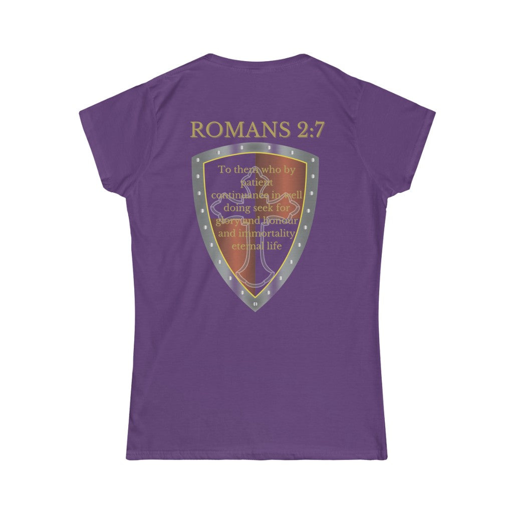 Romans 2:7 Shield of Faith Tee