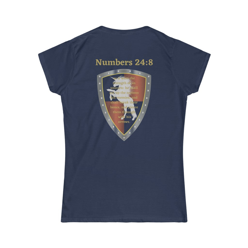 Numbers 24:8 Shield of Faith Tee