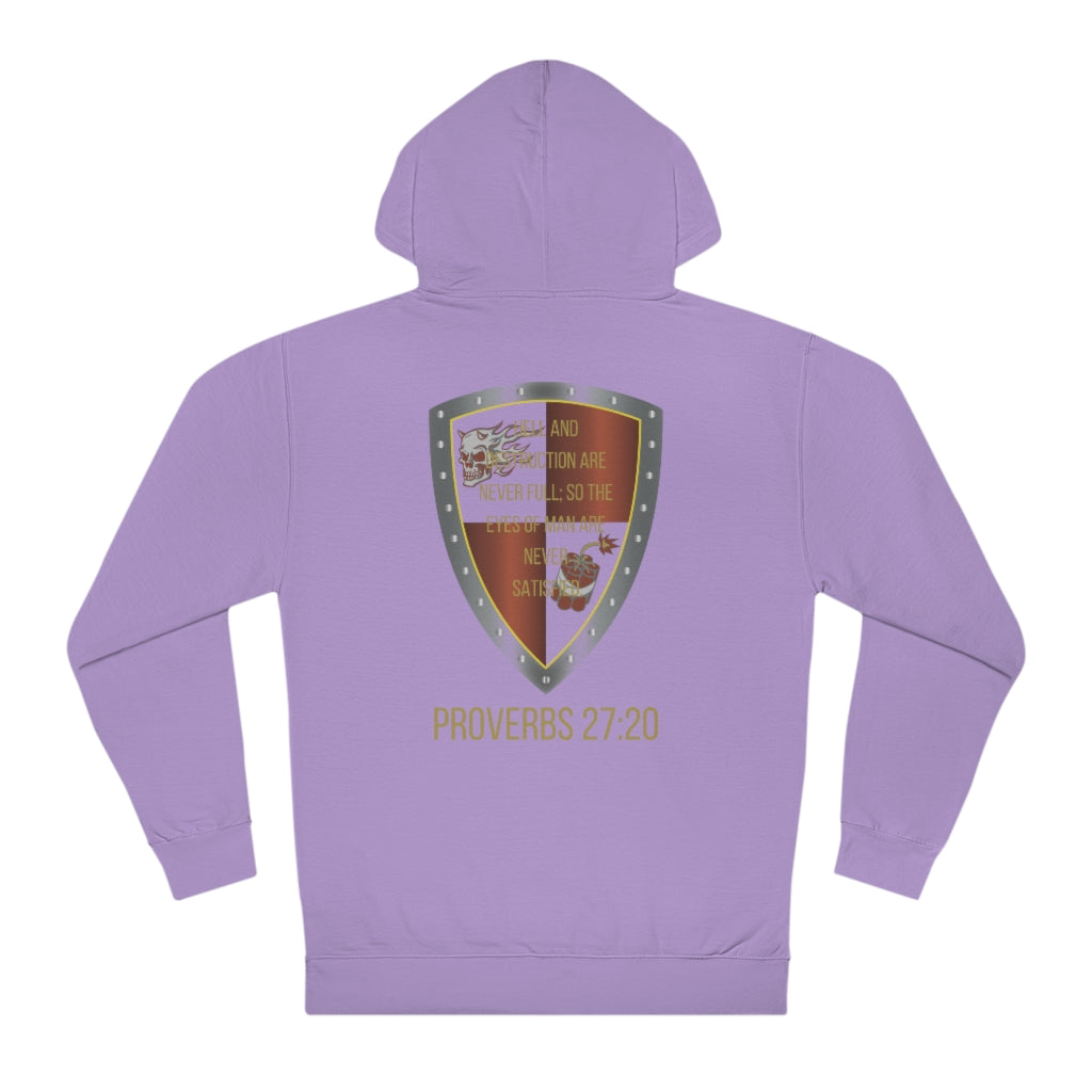 Proverbs 27:20 Shield of Faith Hooded Sweatshirt