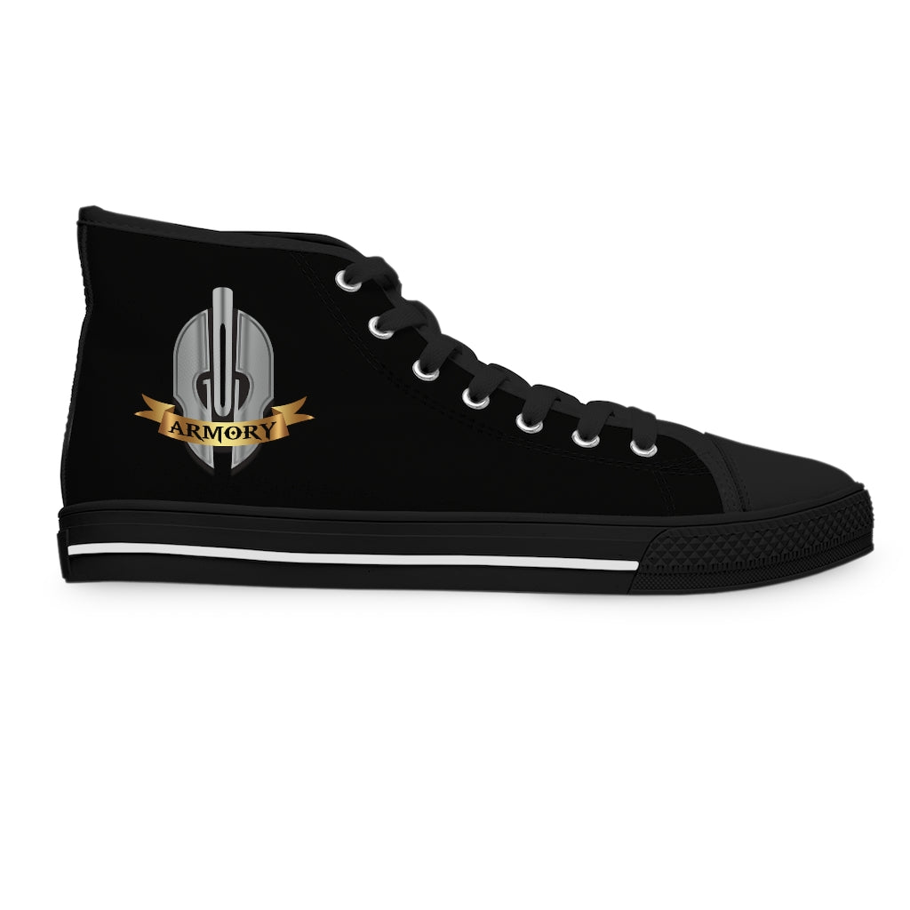 God Armory Women's High Top Shoes of Peace - Black