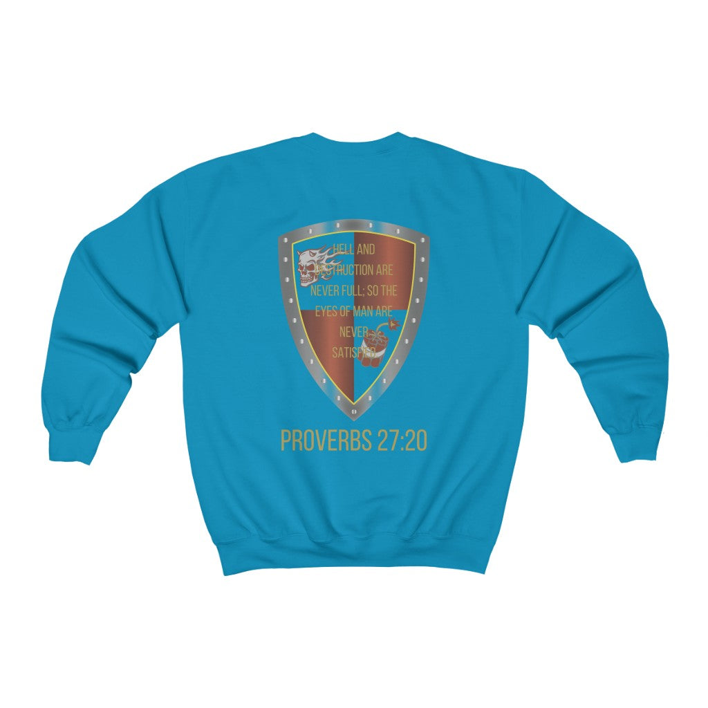 Proverbs 27:20 Shield of Faith Sweater