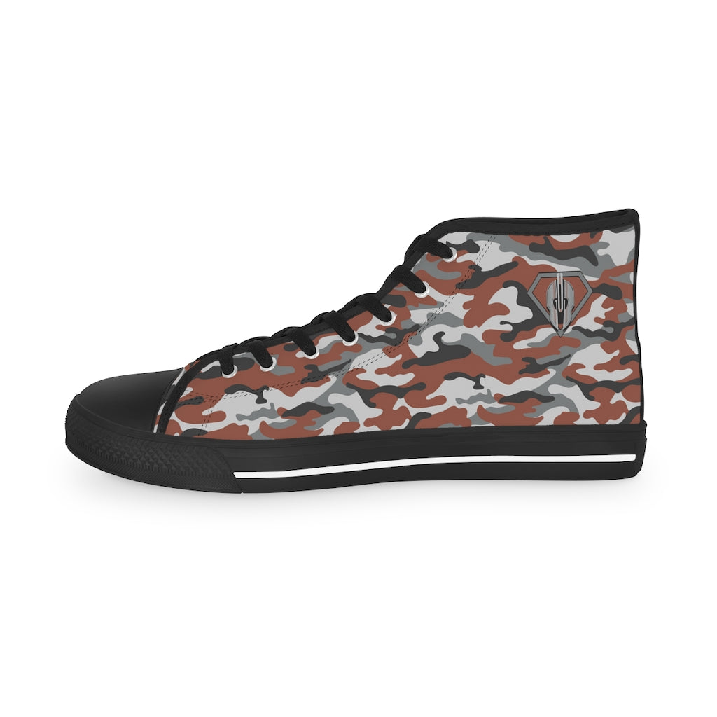 Superhero Camo Edition Men's High Top Shoes of Peace