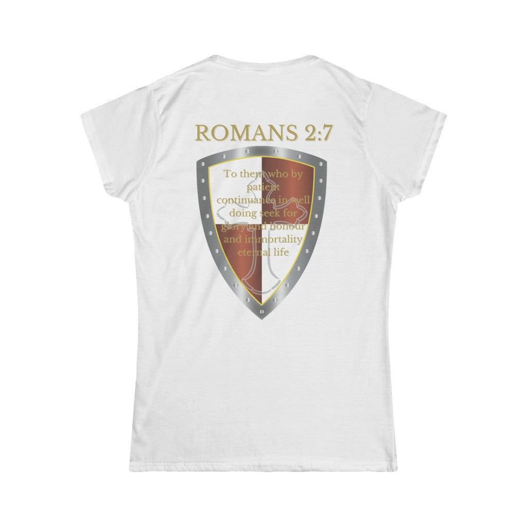 Romans 2:7 Shield of Faith Tee