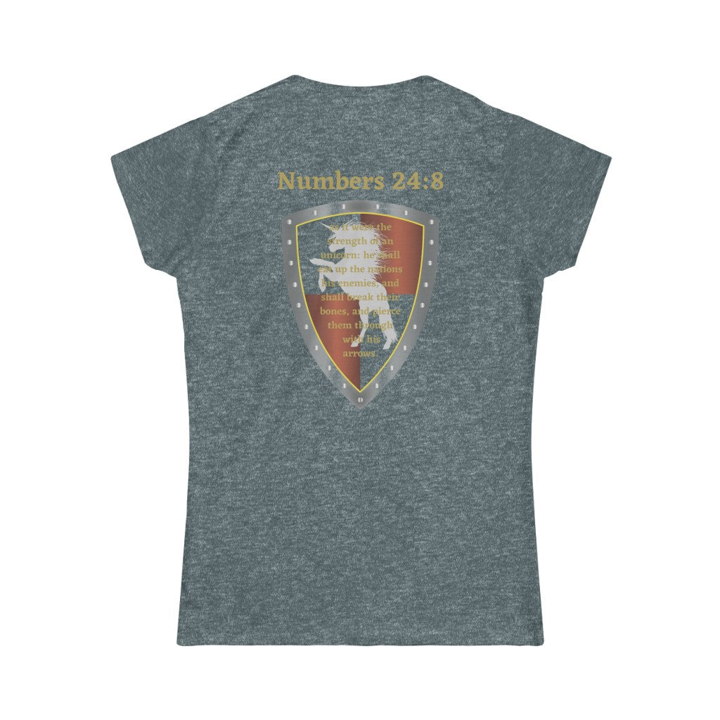 Numbers 24:8 Shield of Faith Tee