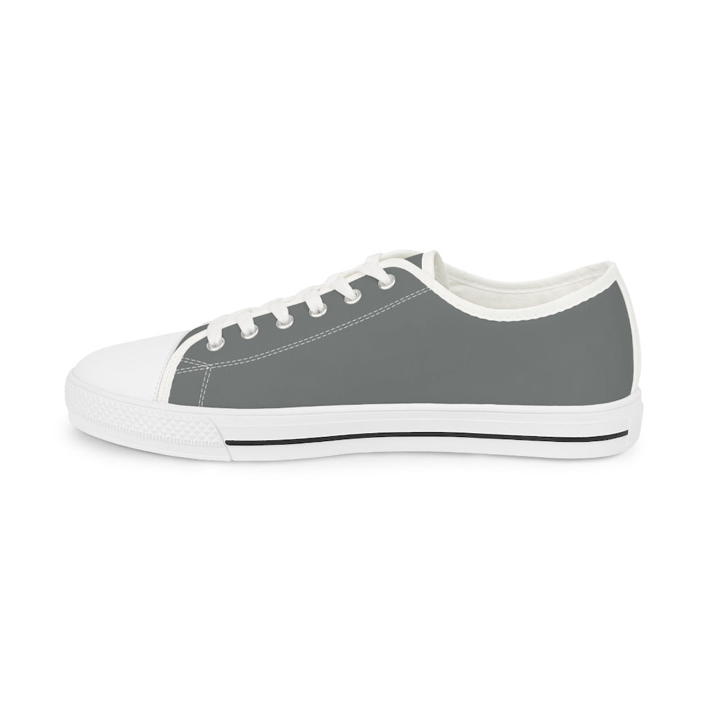 G-O-D Helmet Men's Gray Low Top Shoes of Peace