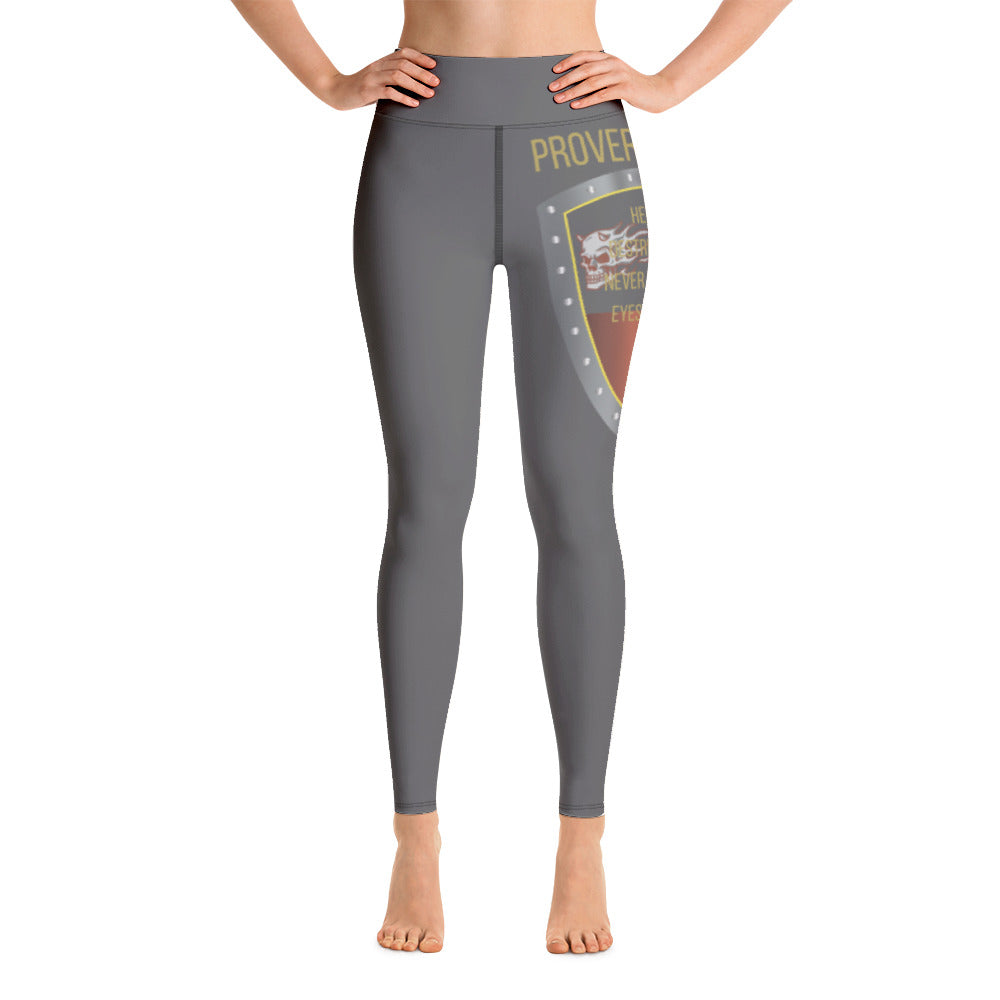 Belt of Truth - Proverbs 27:20 Gray Leggings