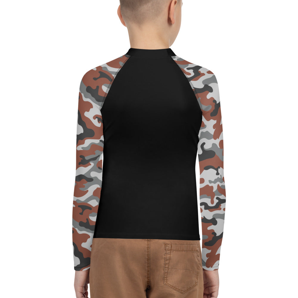 Superhero Camo Youth Rash Guard