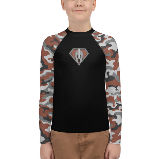 Superhero Camo Youth Rash Guard