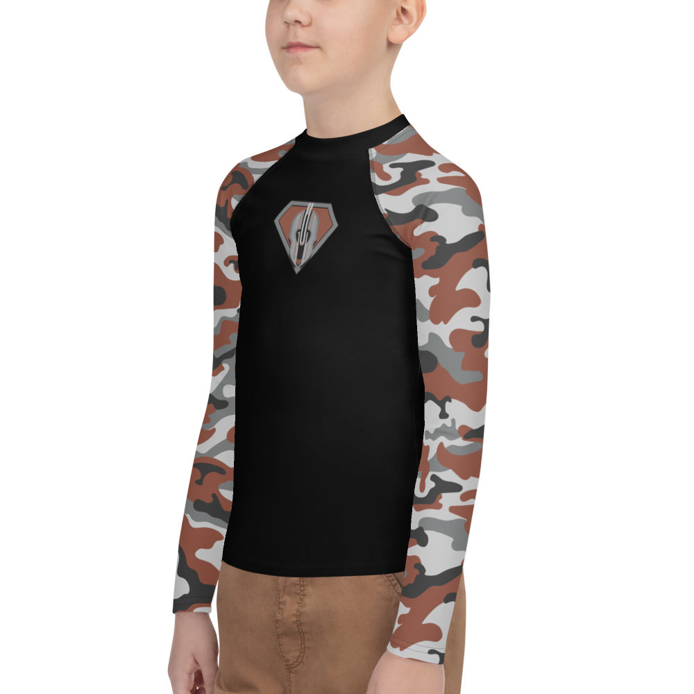 Superhero Camo Youth Rash Guard