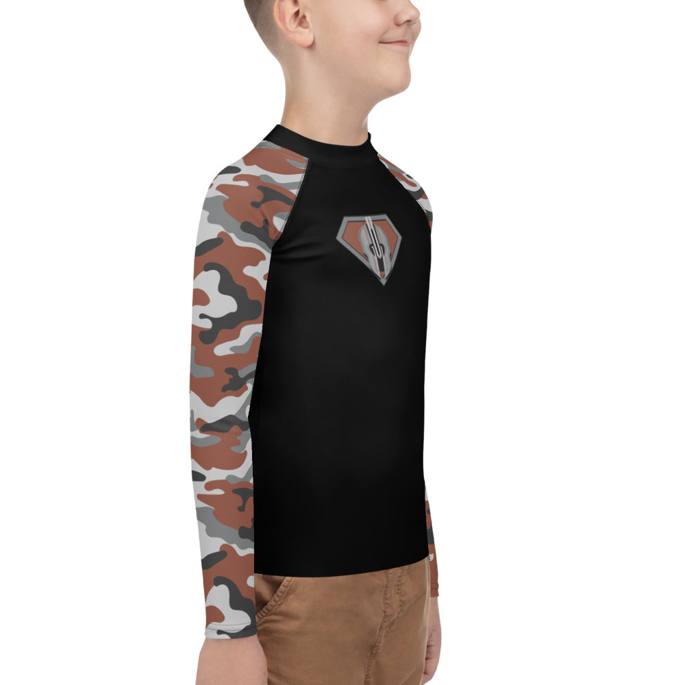 Superhero Camo Youth Rash Guard