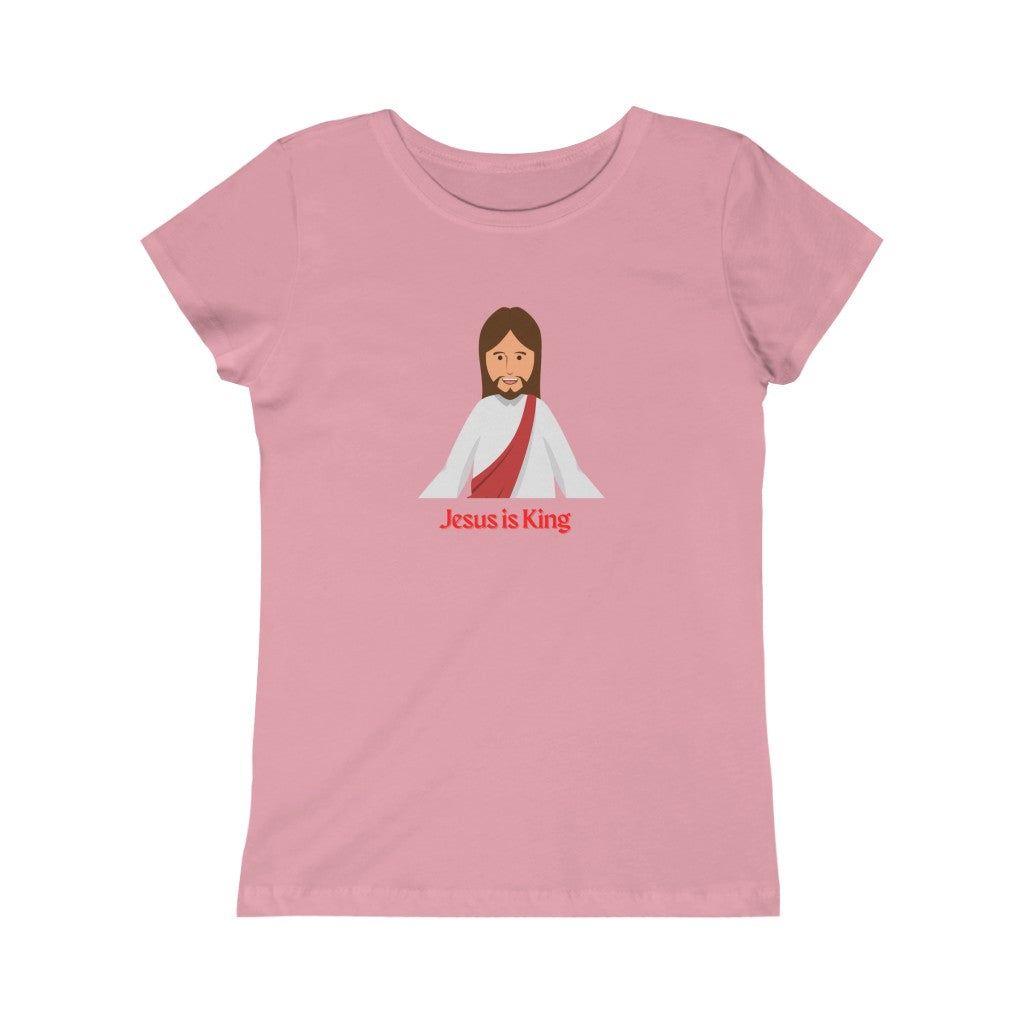 Jesus is King Girls Youth Tee