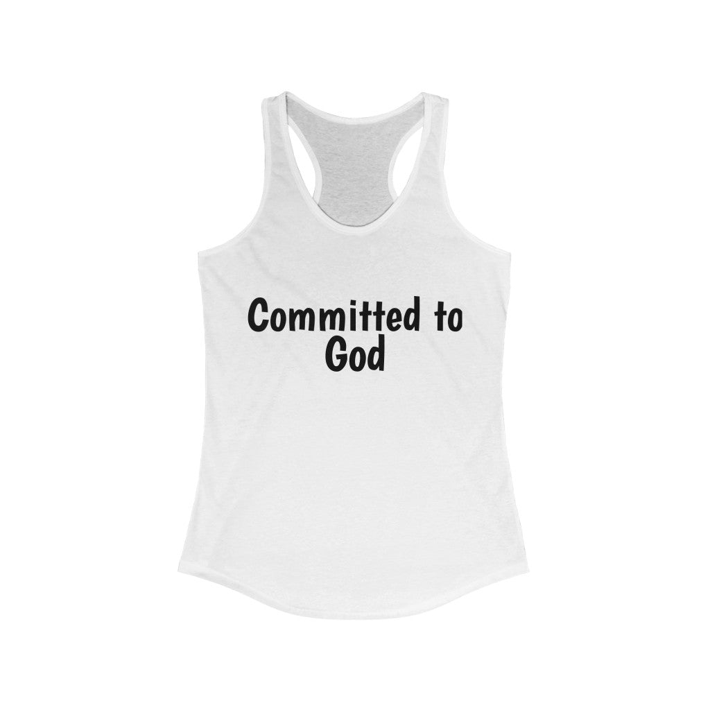 Committed to God Racerback Tank