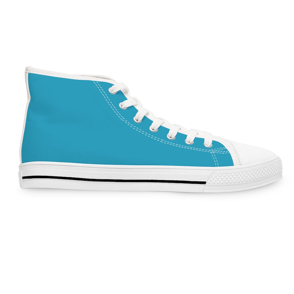 God Armory Women's High Top Shoes of Peace - Blue