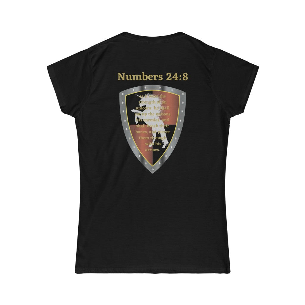 Numbers 24:8 Shield of Faith Tee